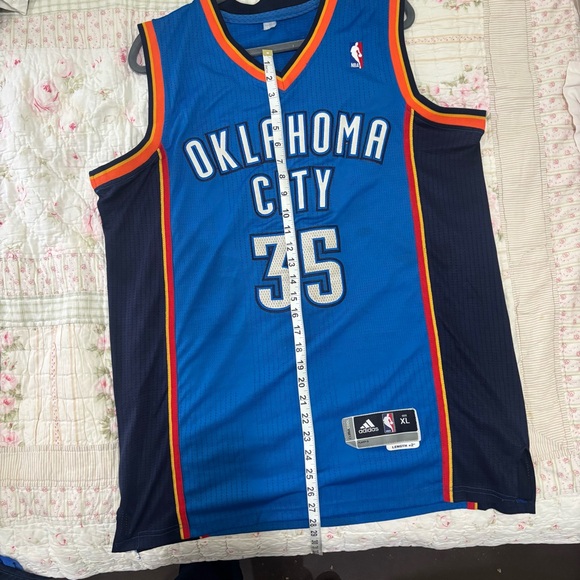 100% Authentic Kevin Durant Adidas Rev 30 OKC Thunder Jersey XL Pro Cut Mesh # - Picture 4 of 11